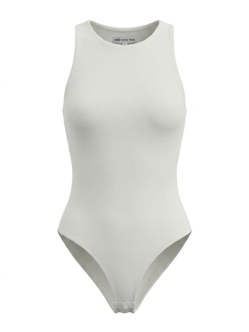 NWD And Now This Flat Bodysuit Sleeveless Scoop Neck Sz M White 1001610001